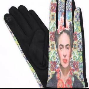 Frida Kahlo2  gloves-floral Art Print Women's Gloves
